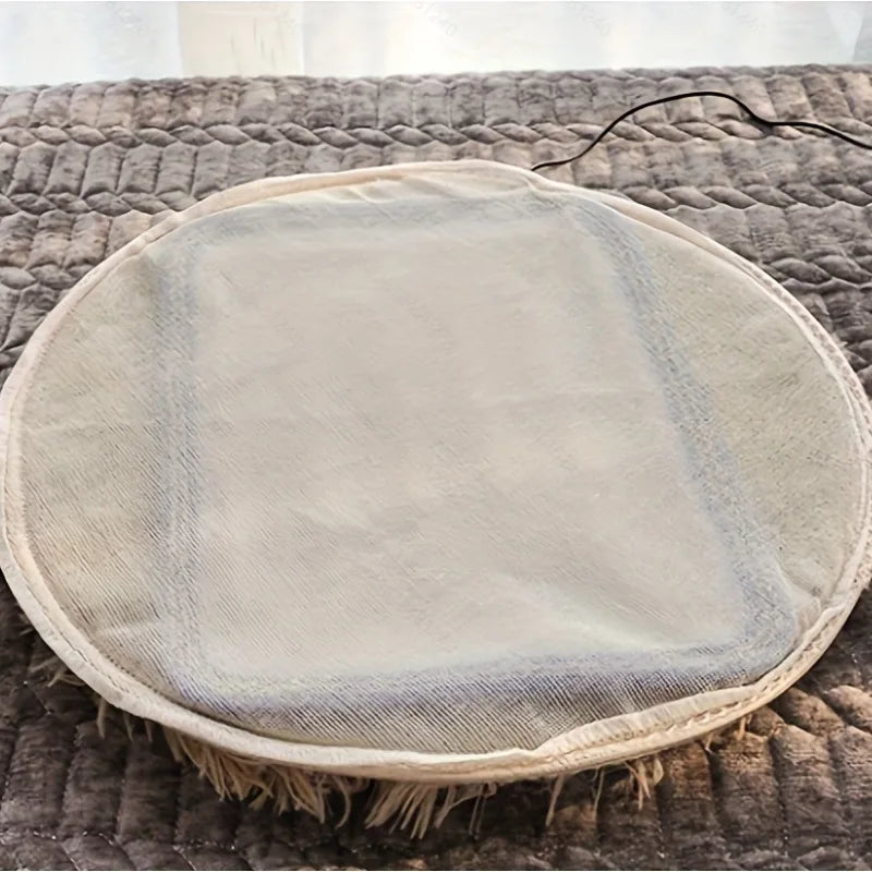 Tapis chauffant rond 40 cm chien et chat – Peluche – vue 3 | MonPluto