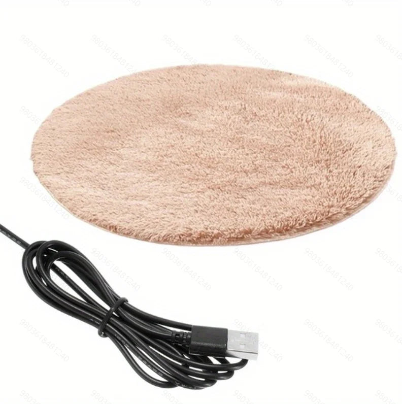 Tapis chauffant rond 40 cm chien et chat – Peluche – vue 7 | MonPluto