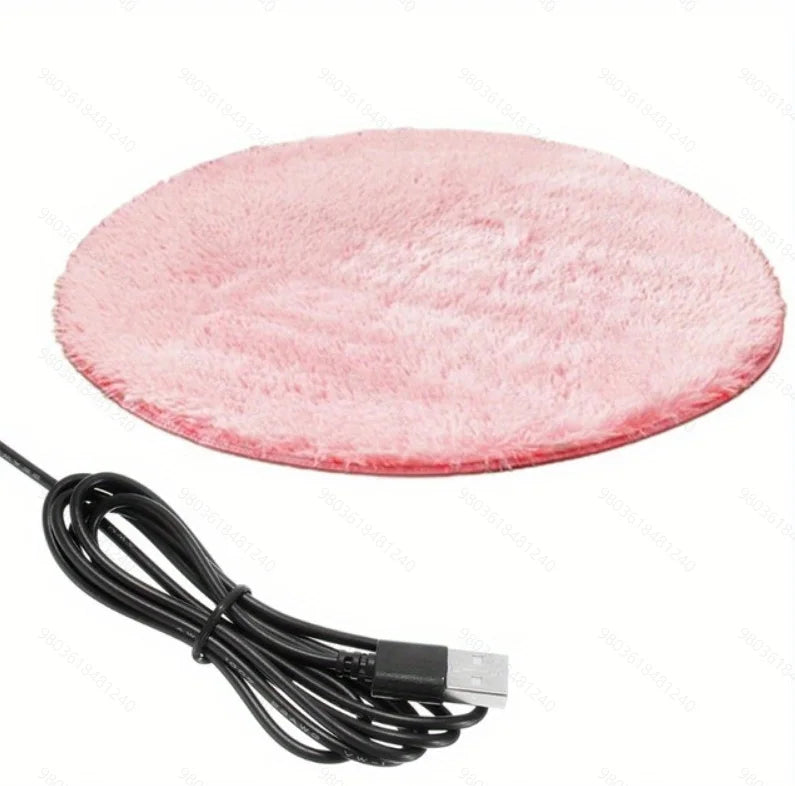 Tapis chauffant rond 40 cm chien et chat – Peluche – vue 9 | MonPluto