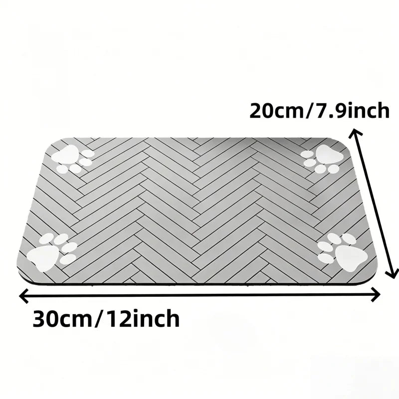 Tapis de gamelle absorbant pour chien et chat – 3 tailles – vue 10 | MonPluto