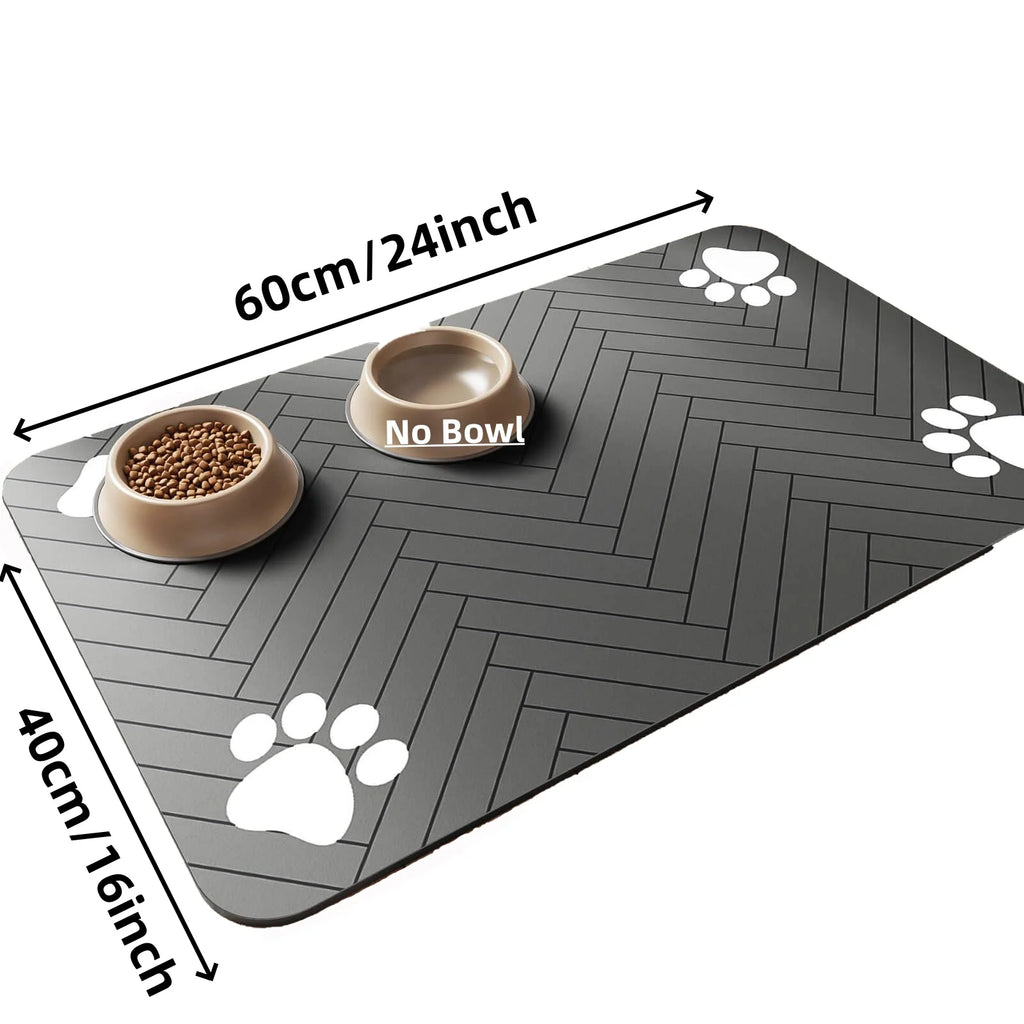 Tapis de gamelle absorbant pour chien et chat – 3 tailles – vue 13 | MonPluto