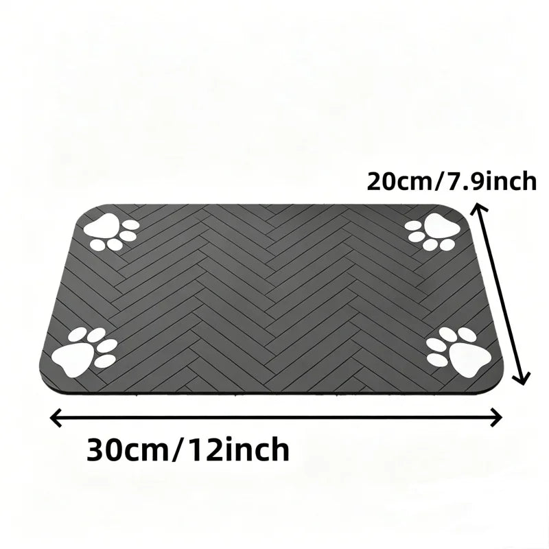 Tapis de gamelle absorbant pour chien et chat – 3 tailles – vue 9 | MonPluto