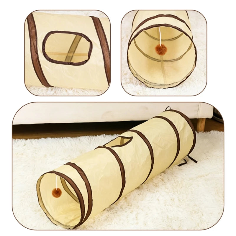 Tunnel de jeu pliable pour chat – 4 formes – vue 5 | MonPluto