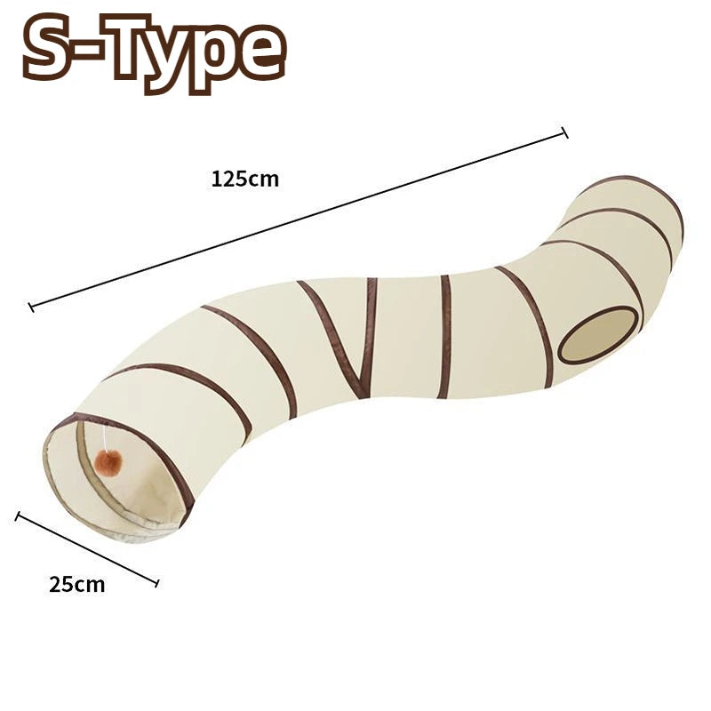 Tunnel de jeu pliable pour chat – 4 formes – vue 8 | MonPluto